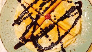 Блинчики с шоколадной глазурью