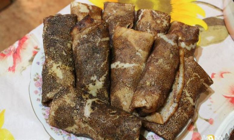 Рецепт блинчиков с яблоком