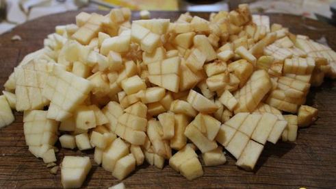 блинчики с яблоком