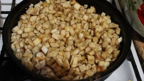 блинчики с яблоком