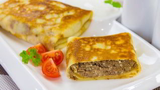 Блины, фаршированные печенью