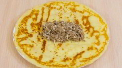 блины, фаршированные печенью