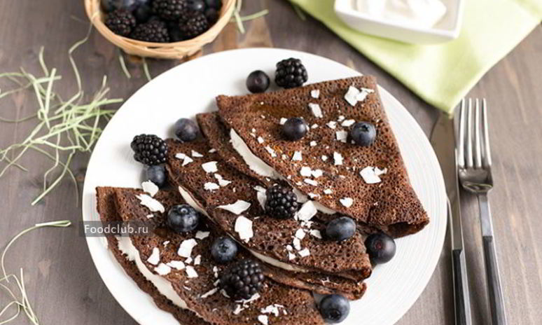 Рецепт блинов из черемуховой муки