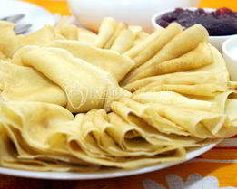 Блины на молоке с водой