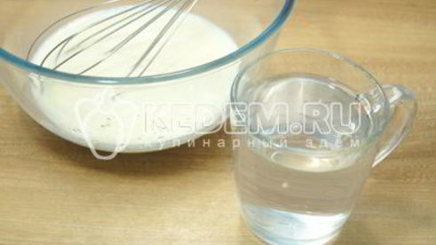 блины на молоке с водой