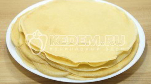 блины на молоке с водой