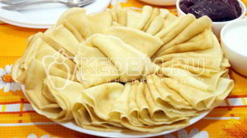 блины на молоке с водой