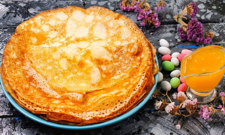 Рецепт блинов с дырочками с кипятком