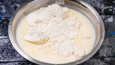 блины с дырочками с кипятком