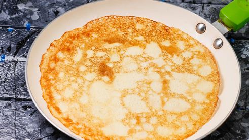 блины с дырочками с кипятком