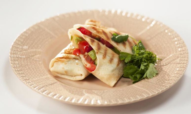 Рецепт блинов с овощным миксом