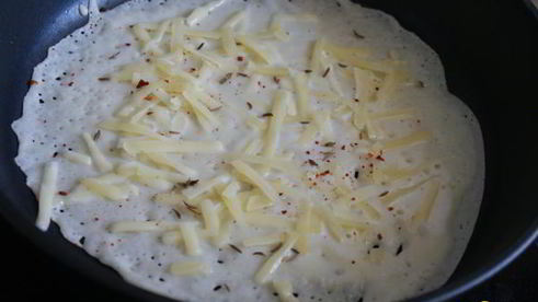 блины с сыром