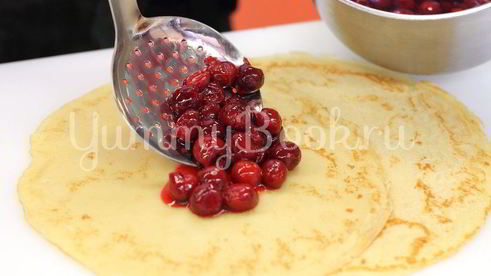 блины с вишнями