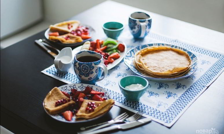 Рецепт блинов заварных на молоке