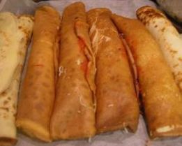 Фаршированные блинчики-пиццы