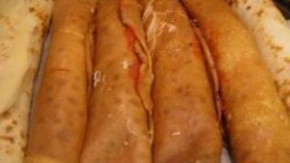 Фаршированные блинчики-пиццы