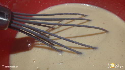 миндальные блины с карамелизированными яблоками