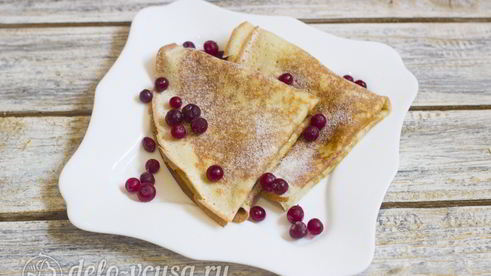 простые блины на кефире