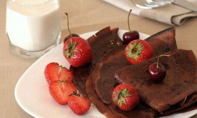 Рецепт шоколадных блинчиков