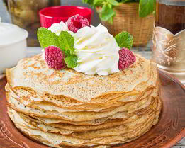 Заварные блинчики на кефире