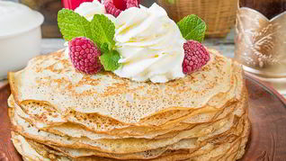 Заварные блинчики на кефире