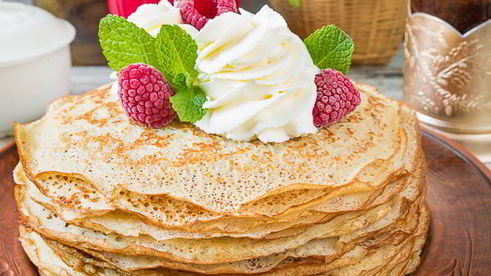 заварные блинчики на кефире