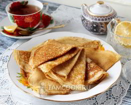 Заварные блины на кефире и на кипятке