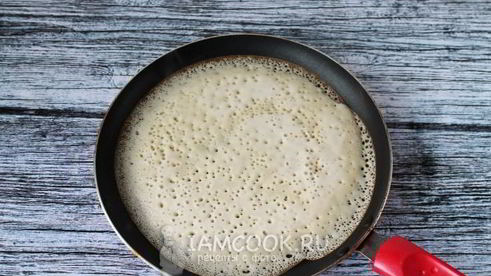 заварные блины на кефире и на кипятке