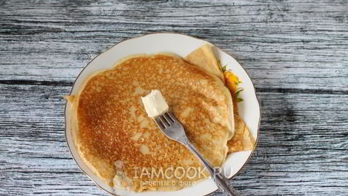 заварные блины на кефире и на кипятке