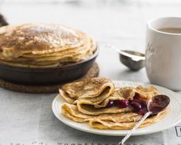 Заварные блины на кефире