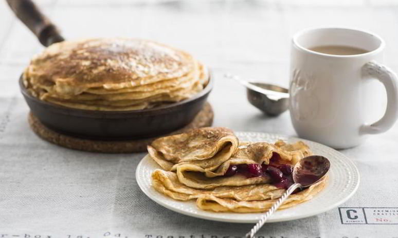 Рецепт заварных блинов на кефире