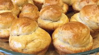 Булочки Бриошь на закваске