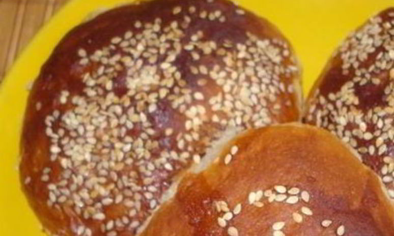 Рецепт булочек с кунжутом
