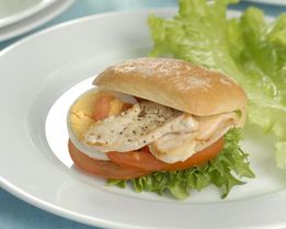 Булочки с куриной и рыбной начинкой