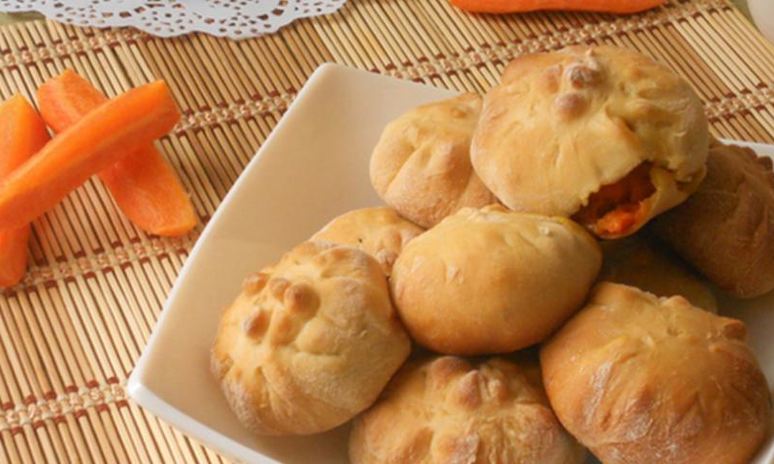 Рецепт булочек с морковкой