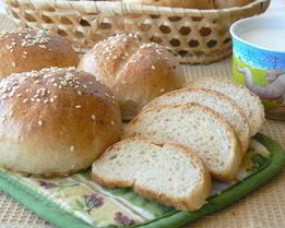 Булочки с мукой и творогом