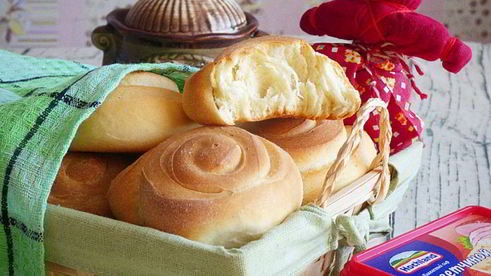 булочки с плавленым сыром