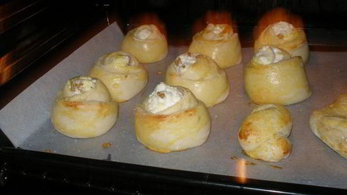 йогуртовые ватрушки-розочки