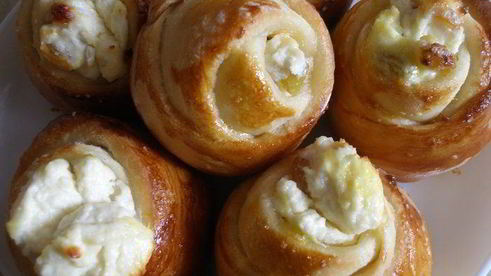 йогуртовые ватрушки-розочки