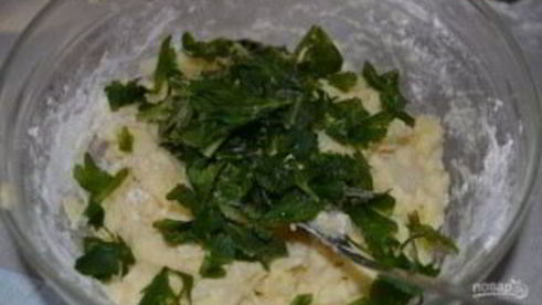 картофельные ватрушки с курицей