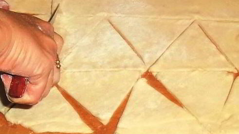 круассаны из слоеного теста