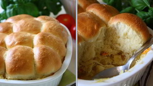 пикантные булочки на капустной подушке