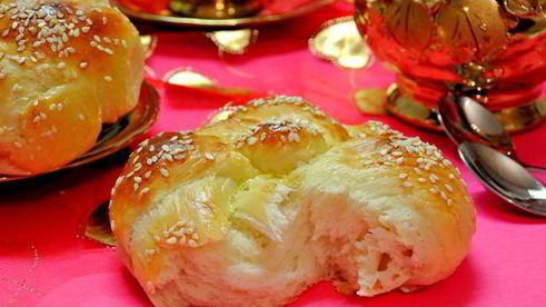 сдобные булочки с кунжутом