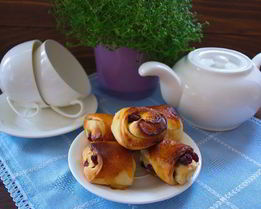 Сладкие булочки на кефире