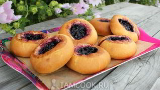 Ватрушки с черникой