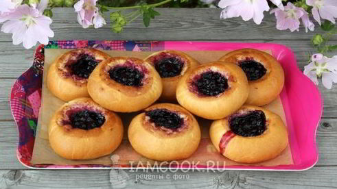 ватрушки с черникой