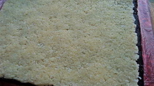 быстрый кокосово-шоколадный рулет