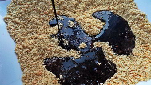 быстрый кокосово-шоколадный рулет