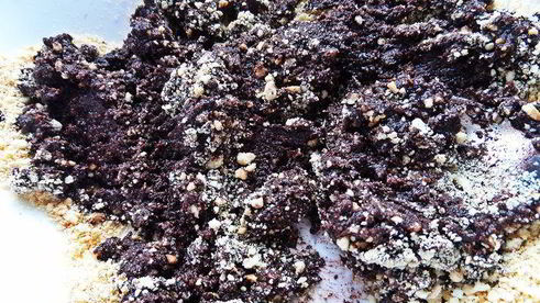 быстрый кокосово-шоколадный рулет