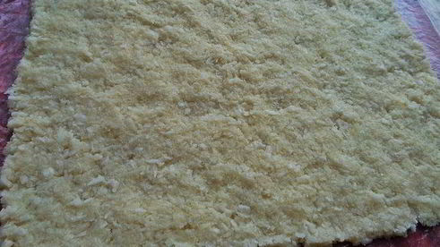 быстрый кокосово-шоколадный рулет